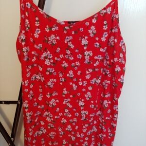 Justify Red Floral Camisole Top